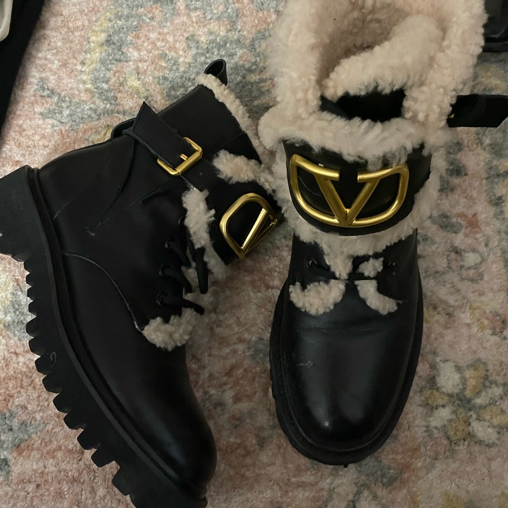 Valentino combat boots